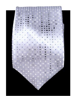 Add on - Vintage Stephano Ricci 100% Silk Tue Light Soft Blue Dot Pattern